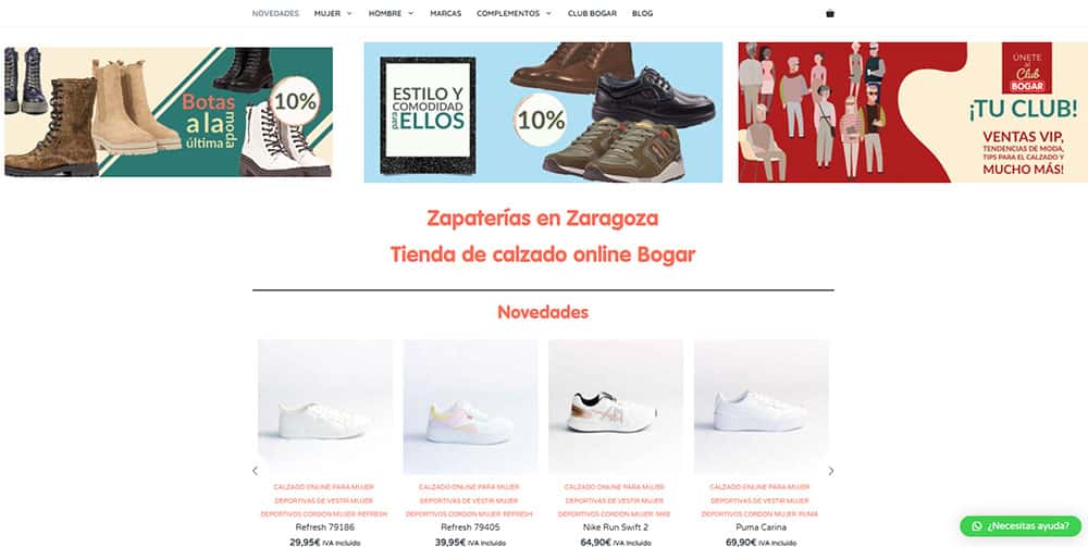 comprar zapatos online en Bogar