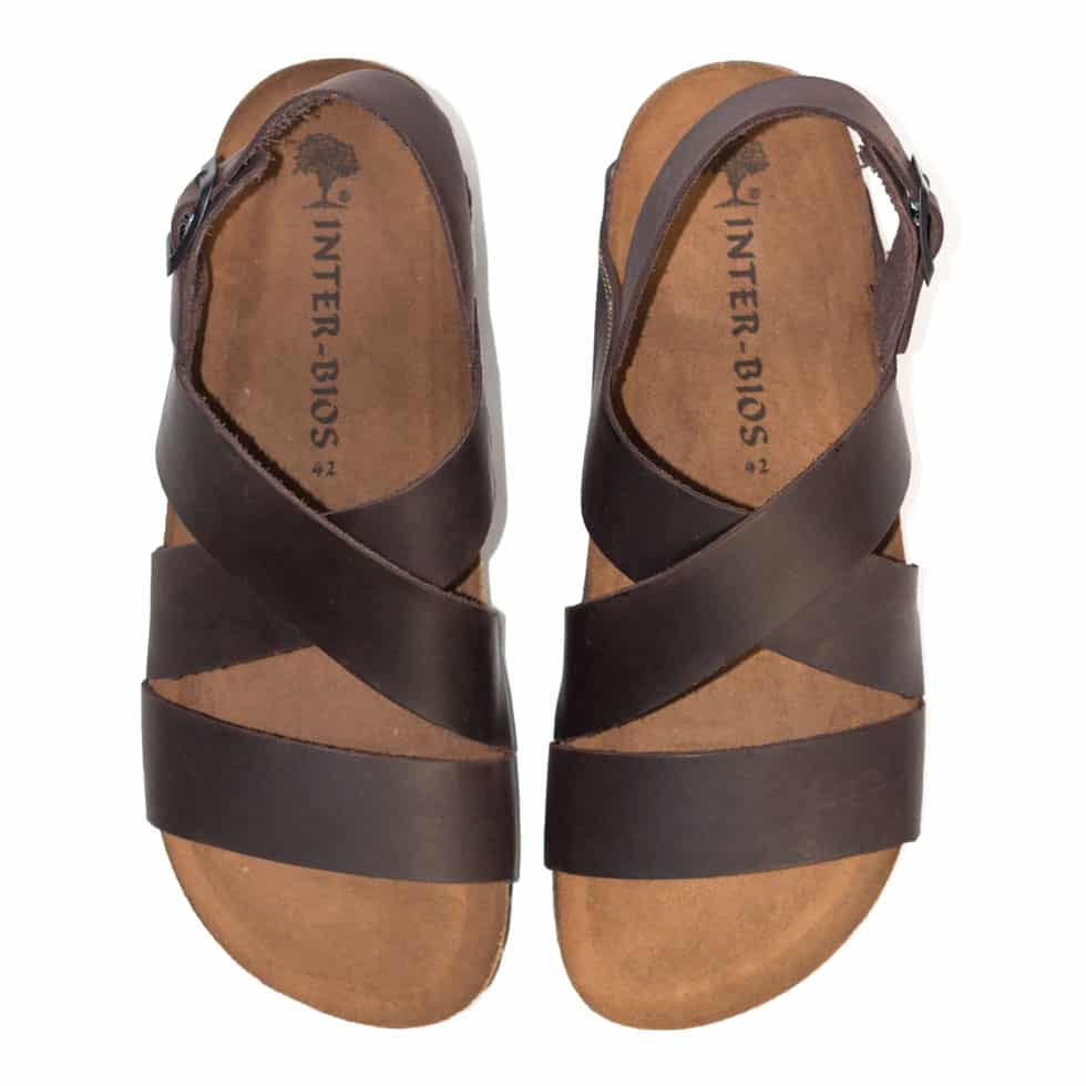 sandalias planas negras online