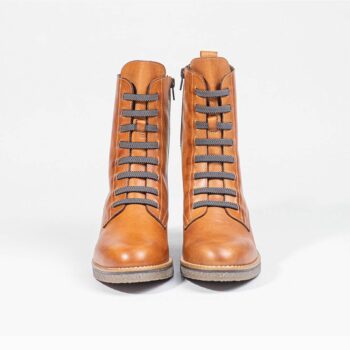 BOTIN GOMA MARRON 7612 VALERIA FRONTAL DOBLE - BOTÍN DE MUJER VALERIA'S 9550 | CALIDEZ Y ESTILO