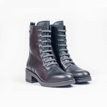 BOTIN GOMA NEGRO 7612 VALERIA DIAGONAL DOBLE - BOTÍN DE MUJER VALERIA'S 9550 | CALIDEZ Y ESTILO