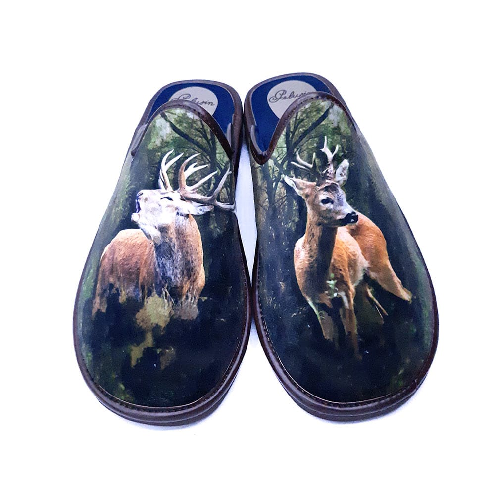 Zapatilla Hombre Pelusin 300 Corzo 1 - ZAPATILLA HOMBRE PELUSIN 300 CORZO | CALIDEZ Y ESTILO CON DISEÑO DE ANIMALES EN EL BOSQUE PELUSIN 300 Corzo, Zapatilla Hombre