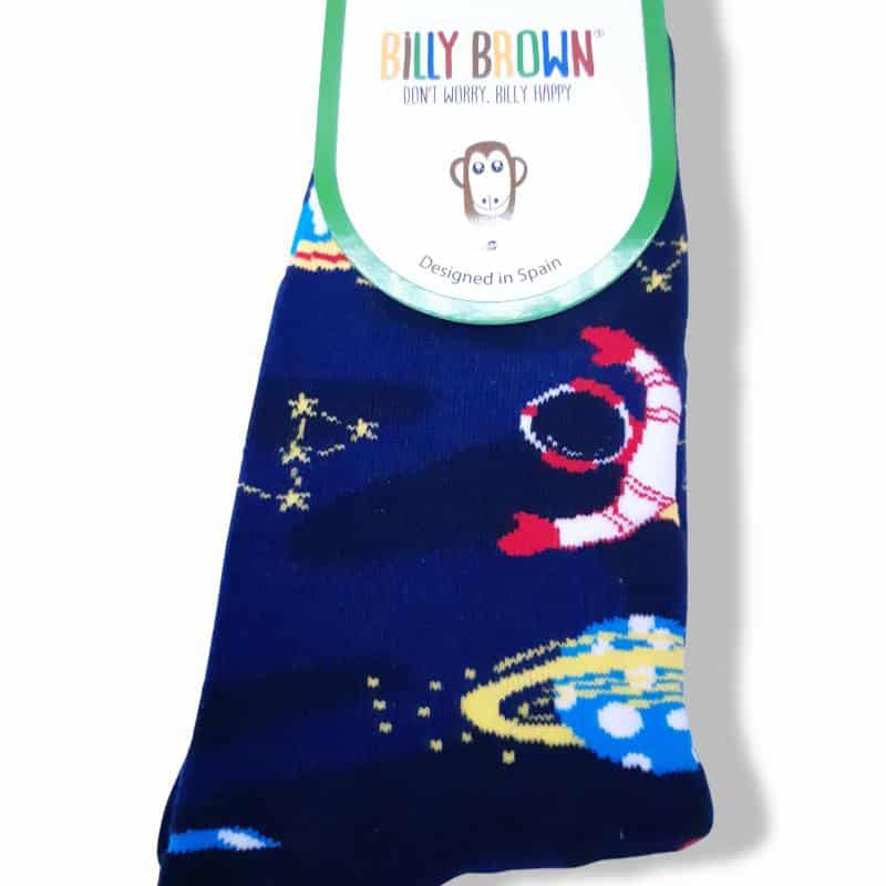 calcetines billybrown astros azules - CALCETIN UNISEX BILLY BROWN ESPACIO BILLY BROWN Astros. Calcetín Unisex