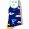 calcetines billybrown peces azul - CALCETIN UNISEX BILLY BROWN PECES BILLY BROWN Peces, Calcetin Unisex