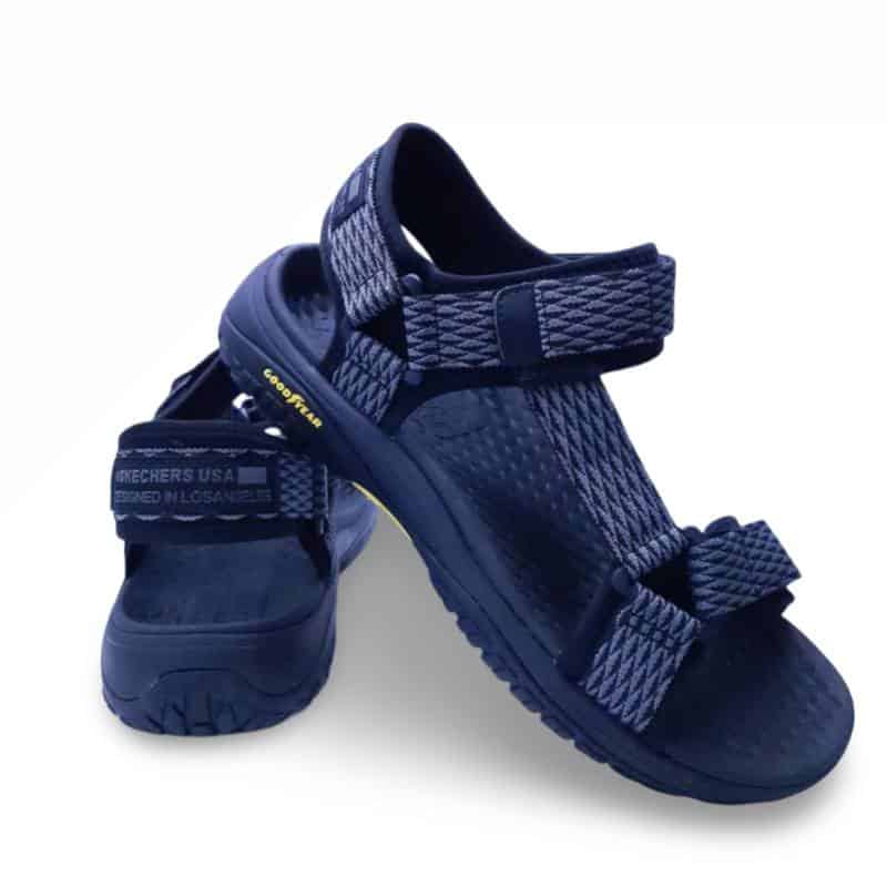 sandalia hombre skechers rip tide black gray 03 - SANDALIA HOMBRE SKECHERS LOMELL RIP TIDE SKECHERS Rip Tide, Sandalia Hombre