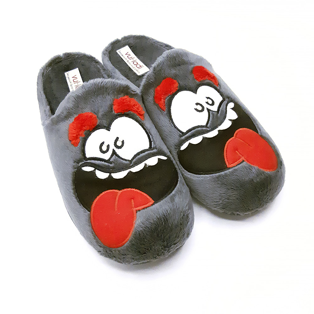 CHINELA JUVENIL VUL LADI DE FELPA GRIS CON DISENO DIVERTIDO 2 - ZAPATILLA HOMBRE VUL LADI DE FELPA GRIS CON DISEÑO DIVERTIDO | PANTUFLAS CÓMODAS PARA CASA CHINELA JUVENIL VUL LADI DE FELPA GRIS CON DISENO DIVERTIDO 2 - ZAPATILLA HOMBRE VUL LADI DE FELPA GRIS CON DISEÑO DIVERTIDO | PANTUFLAS CÓMODAS PARA CASA