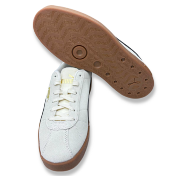 Zapatillas hombre Puma Club II - sneakers de piel sintética en color beige con detalles en negro, suela de goma y amortiguación SoftFoam+.