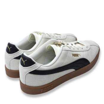 Zapatillas hombre Puma Club II - sneakers de piel sintética en color beige con detalles en negro, suela de goma y amortiguación SoftFoam+.