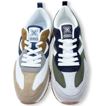 Zapatillas Munich Versatile 25 8832024_42 BE-4088 Verde - deportivas para hombre con suela amortiguada, transpirabilidad y diseño moderno.