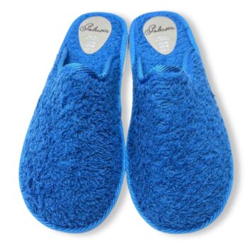IMG 1681 - ZAPATILLAS DE CASA MUJER PELUSIN AMERICANO 150 | TEJIDO RIZO Y SUELA FLEXIBLE Chinelas Pelusin Americano Azulón 150 - zapatillas de casa para mujer con tejido rizo y suela flexible