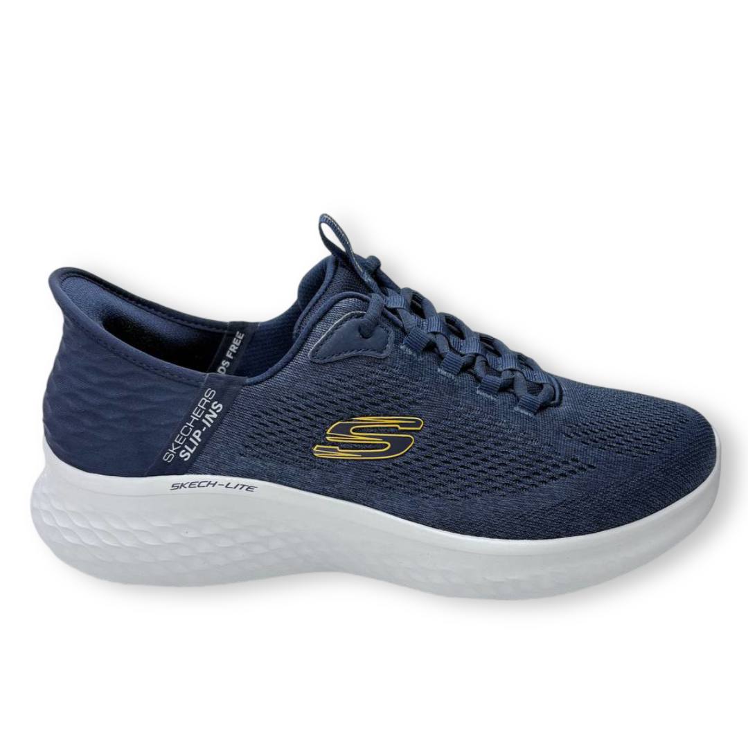 IMG 3826 - SKECHERS SLIP-INS SKECH-LITE PRO PRIMEBASE 232466 | COMODIDAD Y AJUSTE FÁCIL Skechers PRIMEBASE 232466 en color azul marino con tecnología Slip-ins, plantilla Memory Foam y tejido transpirable