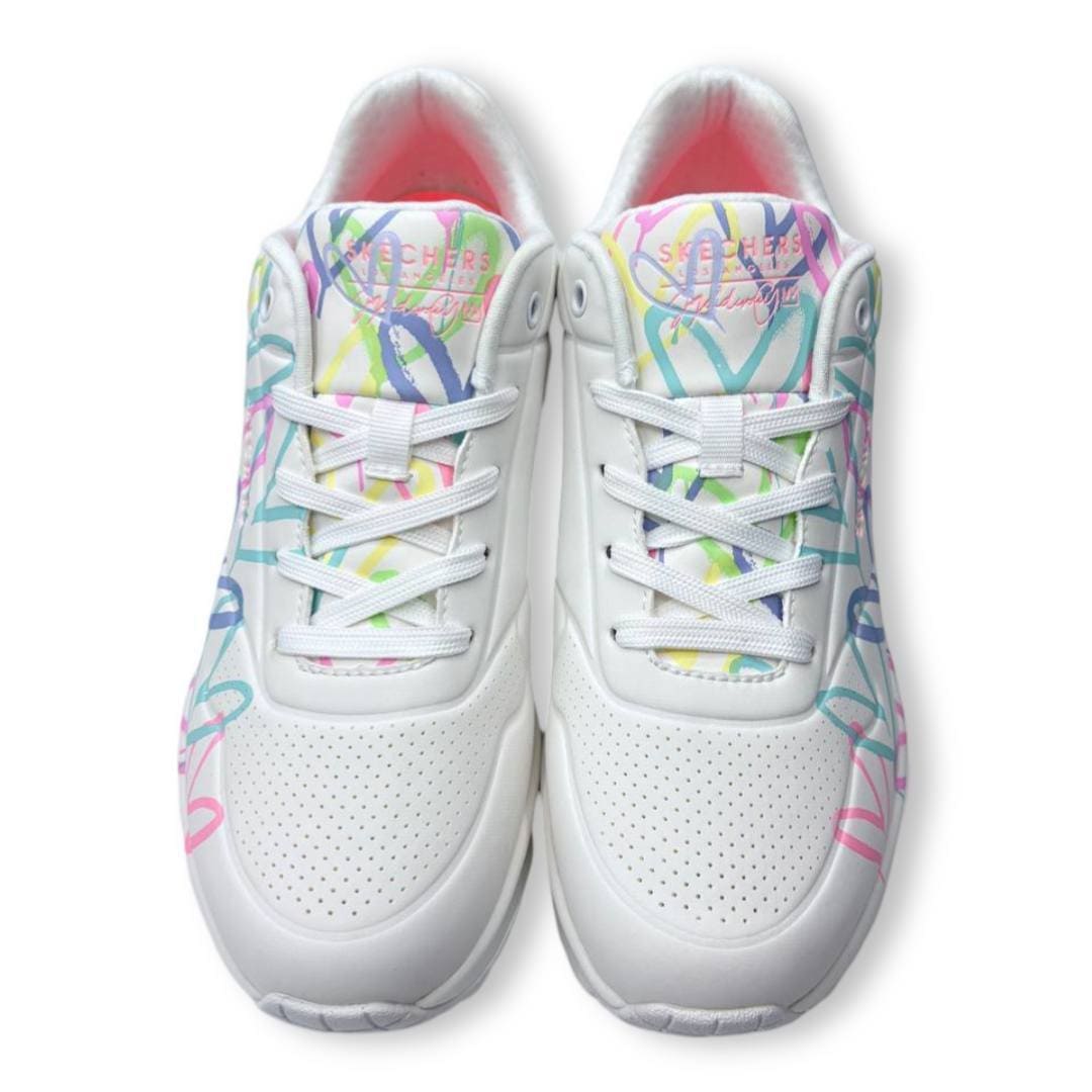 IMG 4592 - ZAPATILLAS MUJER SKECHERS 155507/WPTQ UNO-SPREAD THE LOVE | ESTILO COLORIDO Y CONFORT moda-skechers-multicolor-155507