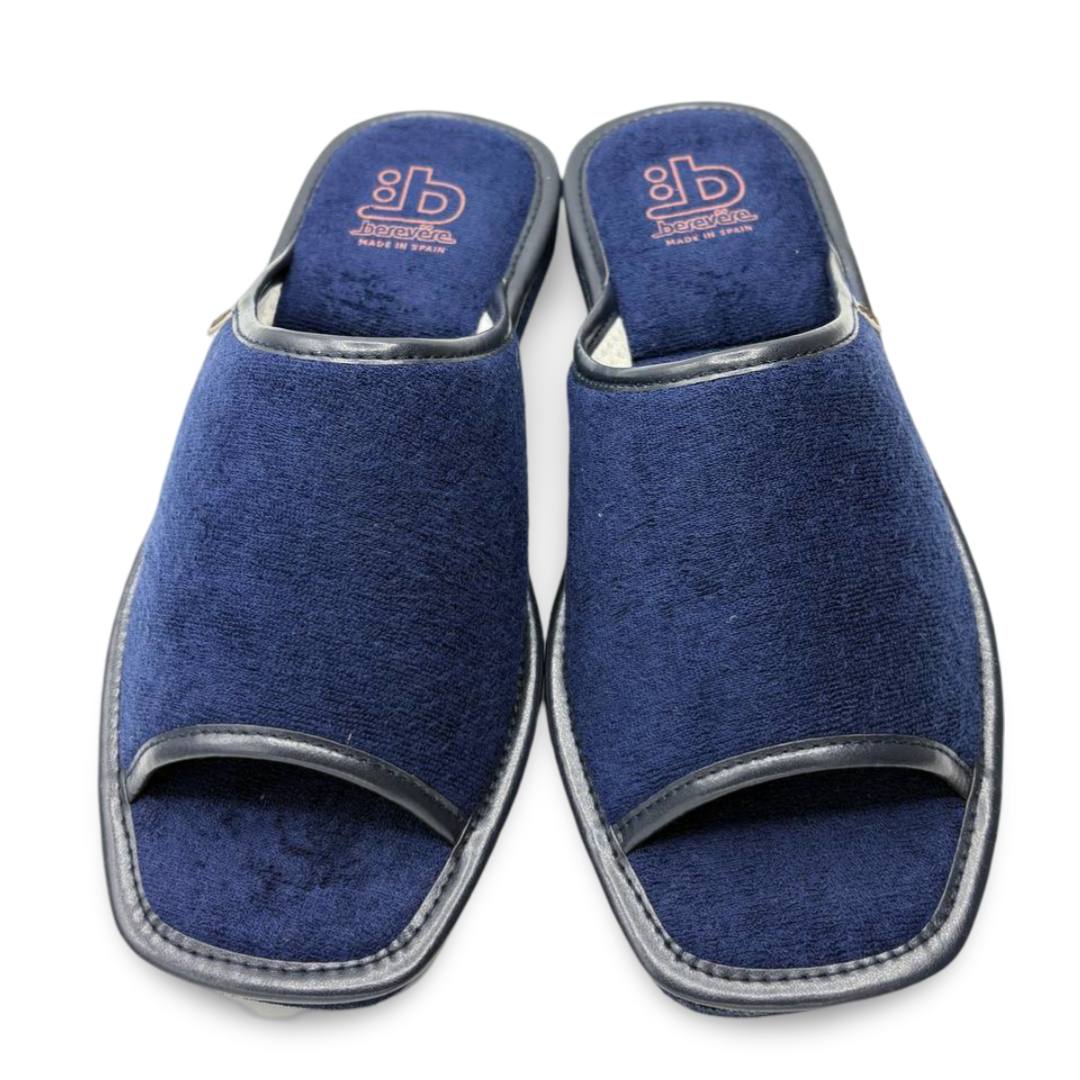 IMG 4843 - ZAPATILLA DE CASA HOMBRE BEREVERE V6406A MARINO | RIZO LISO Y DISEÑO ABIERTO zapatilla-casa-ribet-v6406a-marino