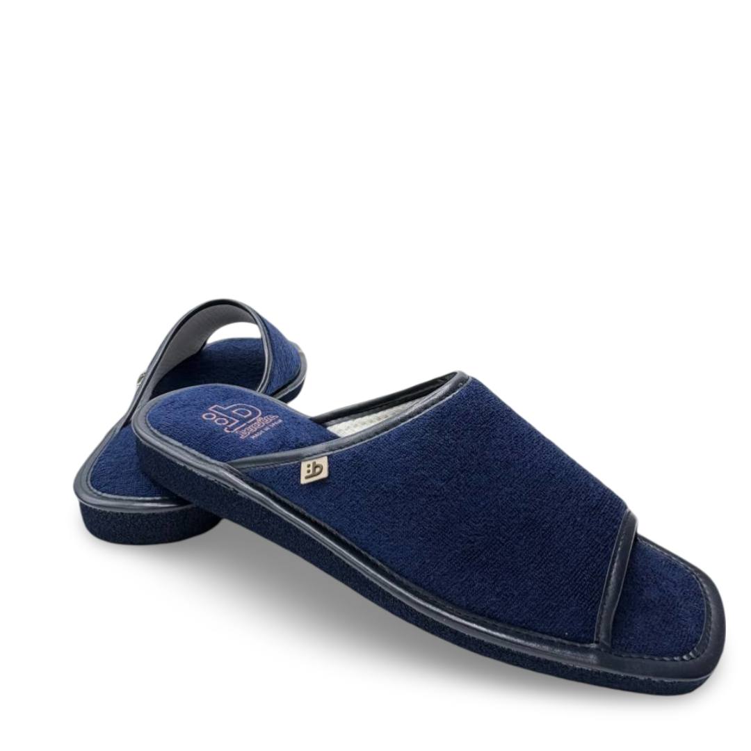 IMG 4871 - ZAPATILLA DE CASA HOMBRE BEREVERE V6406A MARINO | RIZO LISO Y DISEÑO ABIERTO zapatilla-casa-ribet-v6406a-marino