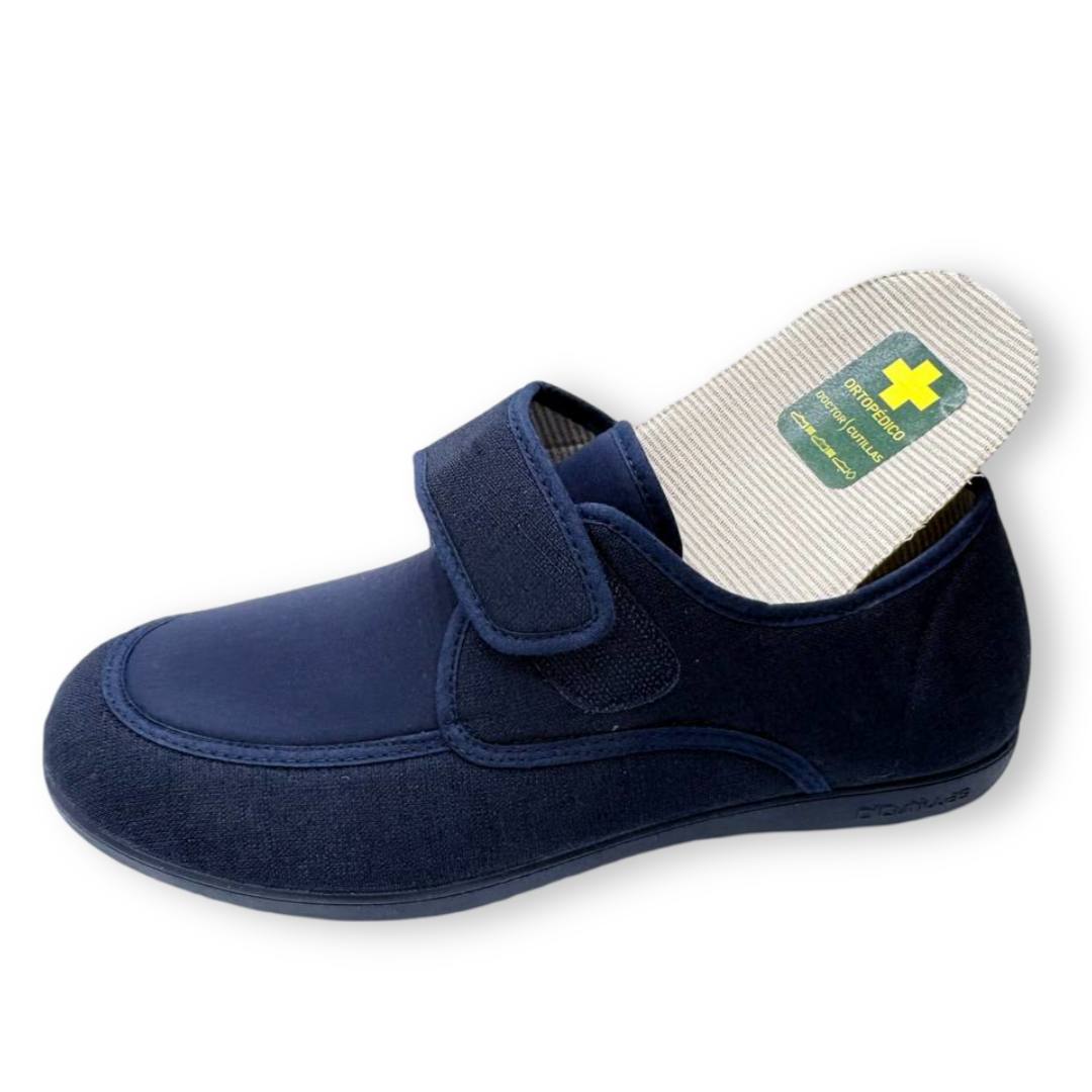 IMG 6876 - ZAPATILLA DE CASA HOMBRE DOCTOR CUTILLAS 1401 | ZAPATOS CÓMODOS PARA HOMBRE CON VELCRO, ANCHO ESPECIAL, CALZADO LIGERO PARA MAYORES doctorcutillas-1401-marino