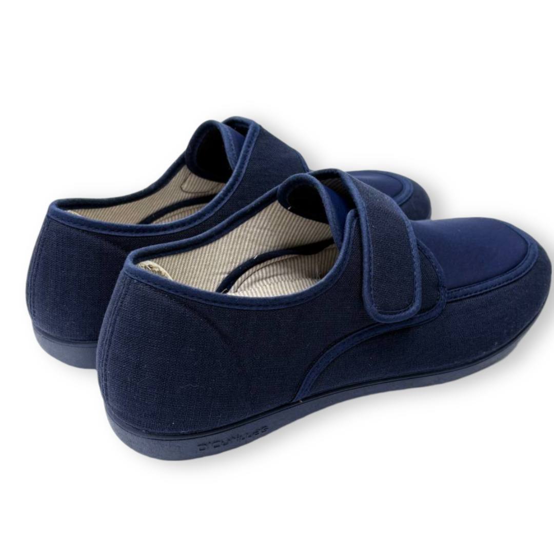 IMG 6963 - ZAPATILLA DE CASA HOMBRE DOCTOR CUTILLAS 1401 | ZAPATOS CÓMODOS PARA HOMBRE CON VELCRO, ANCHO ESPECIAL, CALZADO LIGERO PARA MAYORES doctorcutillas-1401-marino