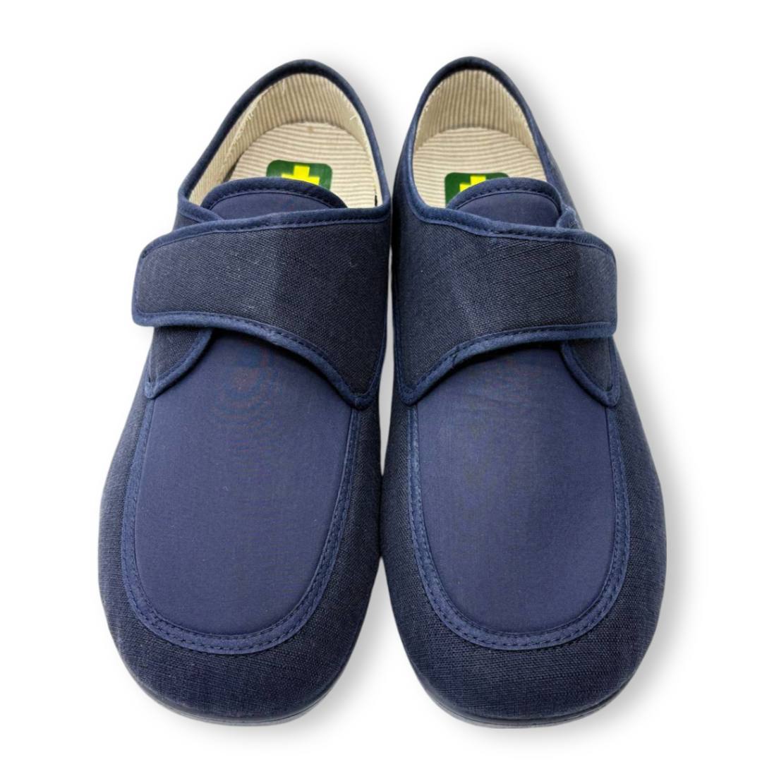 IMG 6969 - ZAPATILLA DE CASA HOMBRE DOCTOR CUTILLAS 1401 | ZAPATOS CÓMODOS PARA HOMBRE CON VELCRO, ANCHO ESPECIAL, CALZADO LIGERO PARA MAYORES doctorcutillas-1401-marino
