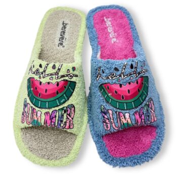 IMG 8174 - ZAPATILLA DE CASA MUJER BEREVERE V5016 | ZAPATILLAS DE RIZO CÓMODAS MUJER, VERANO, FABRICADAS EN ESPAÑA berevere-v5016-verde