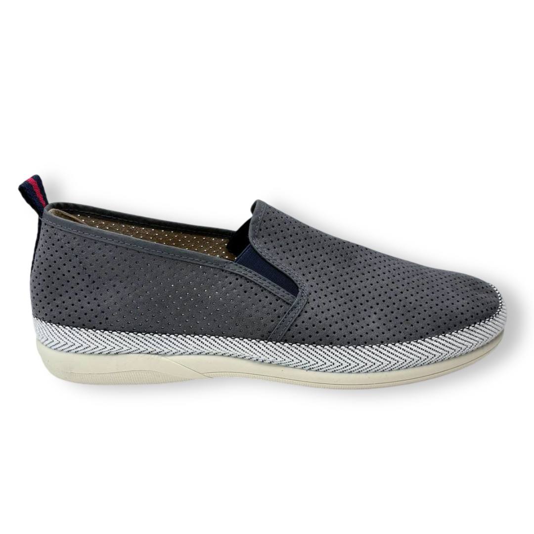 IMG 8873 - ALPARGATA VERANIEGA HOMBRE VULCA-BICHA 634 | ZAPATILLA LIGERA TIPO SLIP-ON, TEJIDO TRANSPIRABLE, CÓMODA Y ESTILOSA Picad-634-gris PICAD 634