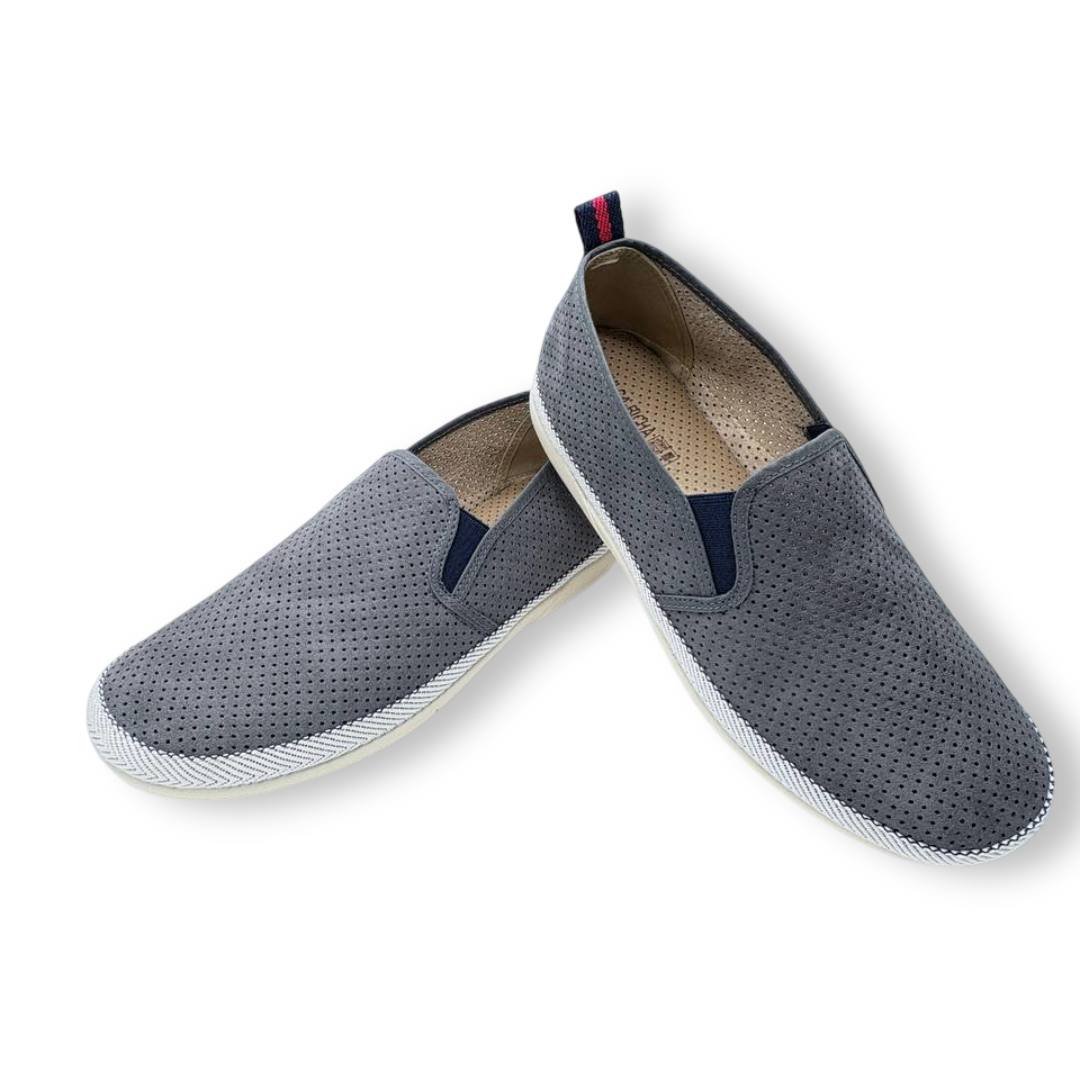 IMG 8922 - ALPARGATA VERANIEGA HOMBRE VULCA-BICHA 634 | ZAPATILLA LIGERA TIPO SLIP-ON, TEJIDO TRANSPIRABLE, CÓMODA Y ESTILOSA Picad-634-gris