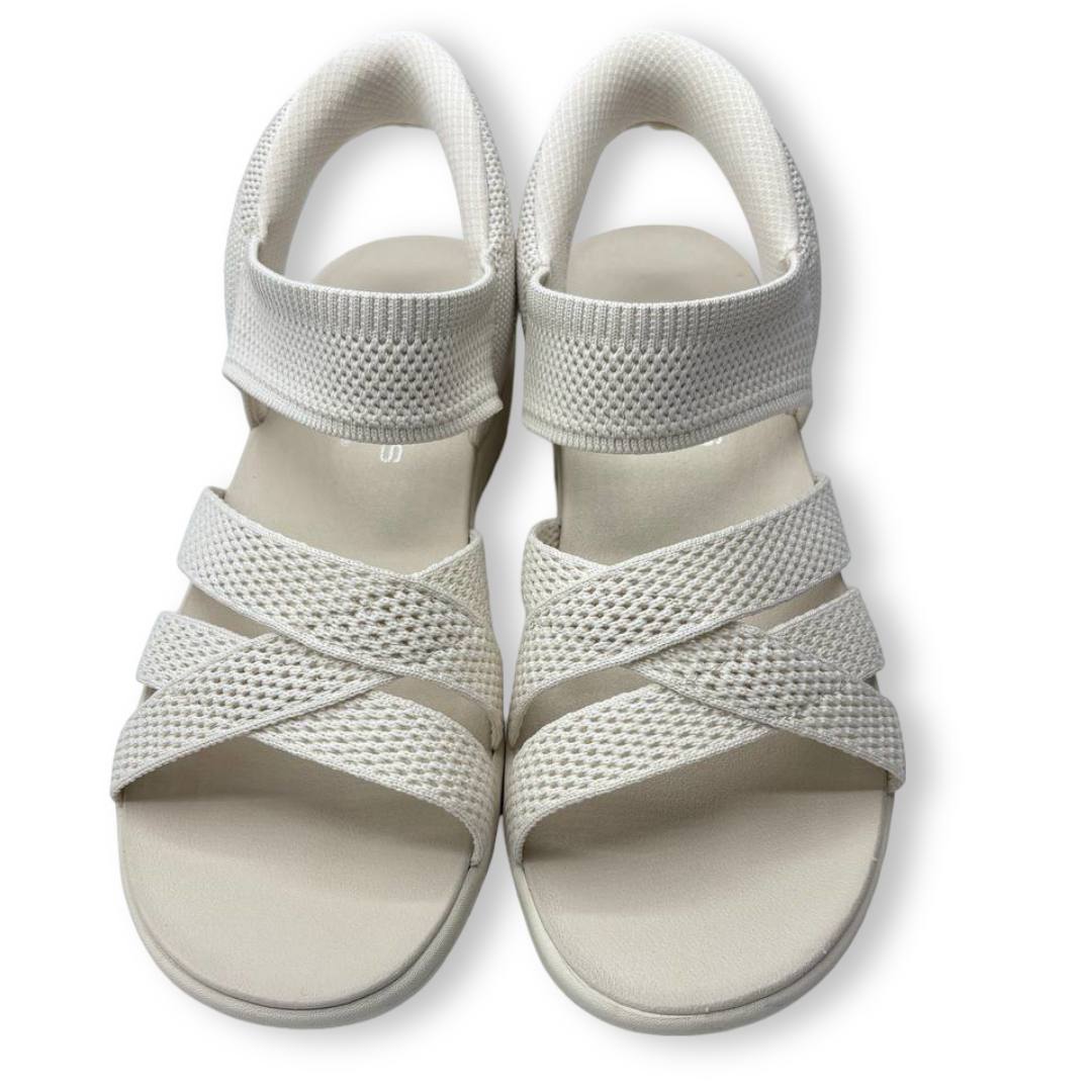 IMG 3866 - SANDALIA SKECHERS 163524 COOLING OFF SLIP-INS MUJER | PLATAFORMA VEGANA CON TEJIDO ELÁSTICO Y CALCE SIN MANOS skechers-163524-cooling-off-slipins-mujer-blanco