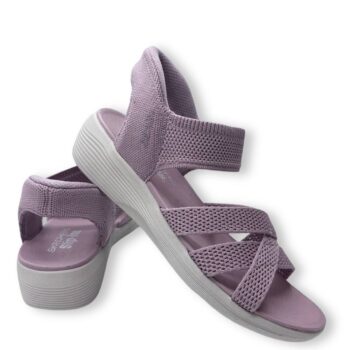 IMG 3901 - SANDALIA SKECHERS 163524 COOLING OFF SLIP-INS MUJER | PLATAFORMA VEGANA CON TEJIDO ELÁSTICO Y CALCE SIN MANOS skechers-163524-cooling-off-slipins-mujer-rosa