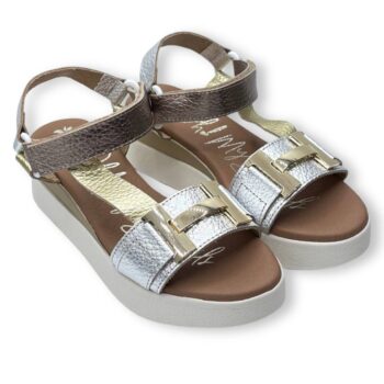 Sandalia Oh My Sandals 5671 Doya Plata Combi
