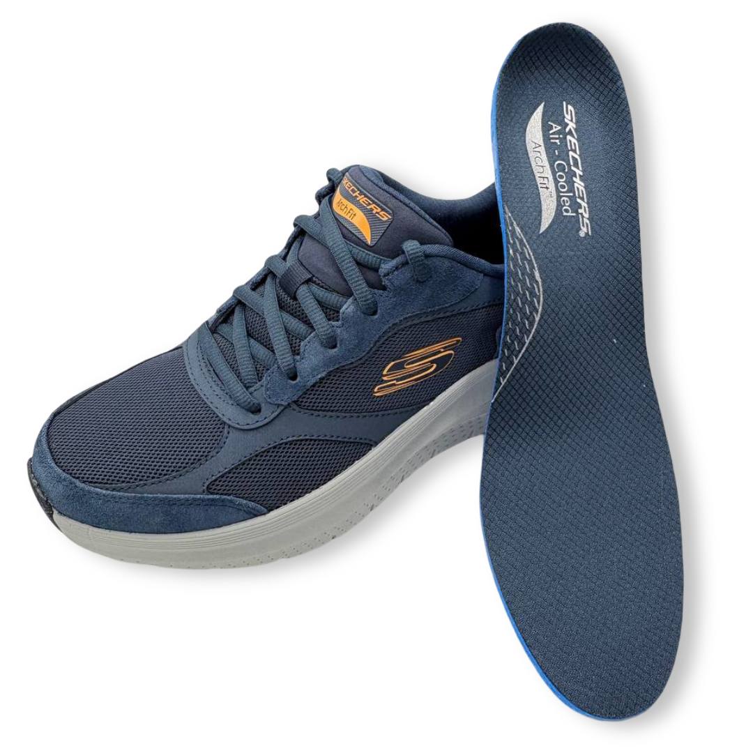 IMG 6742 - ZAPATILLAS HOMBRE SKECHERS ARCH FIT 2.0 THE KEEP | SNEAKERS SOPORTE PODOLÓGICO Zapatillas_Skechers_ArchFit_2.0_Thekeep_NavyOrange_Hombre_00