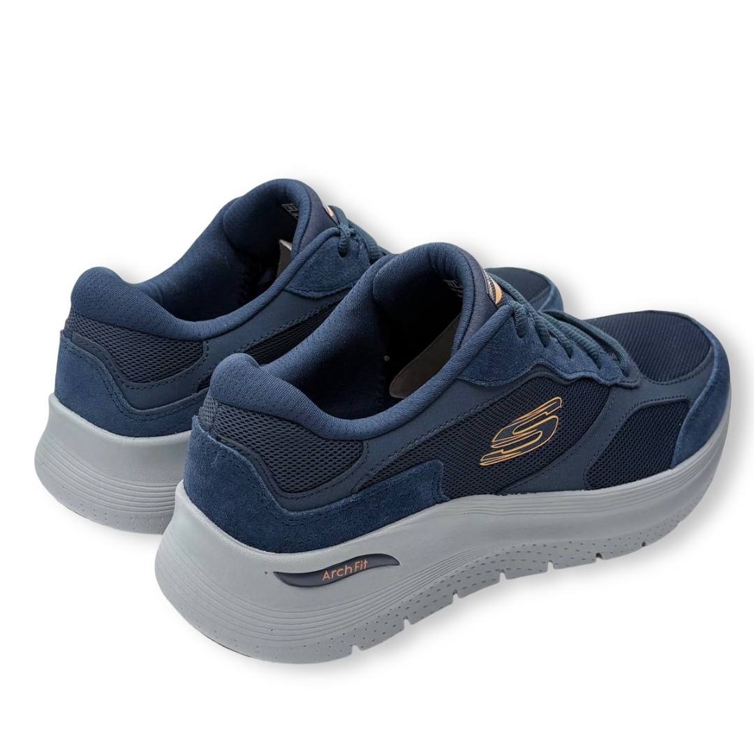 IMG 6770 - ZAPATILLAS HOMBRE SKECHERS ARCH FIT 2.0 THE KEEP | SNEAKERS SOPORTE PODOLÓGICO Zapatillas_Skechers_ArchFit_2.0_Thekeep_NavyOrange_Hombre_00
