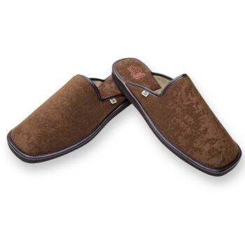 IMG 0733 - ZAPATILLAS DE CASA HOMBRE BEREVERE ALCATRAZ 800 | CLÁSICAS, CÁLIDAS Y ANTIDESLIZANTES Zapatilla de casa_hombre_ berevere_ alcatraz-800-marrón