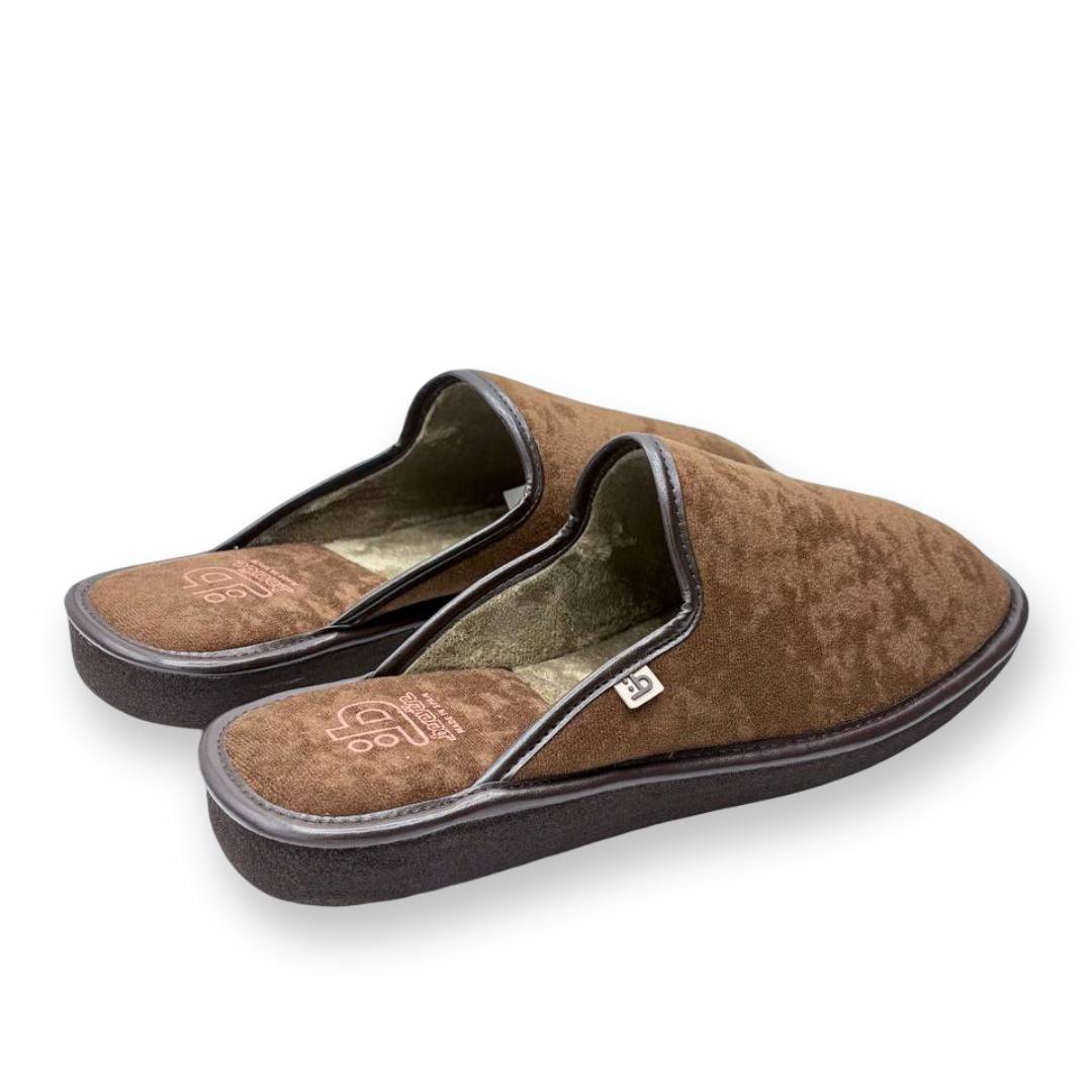 IMG 0761 - ZAPATILLAS DE CASA HOMBRE BEREVERE ALCATRAZ 800 | CLÁSICAS, CÁLIDAS Y ANTIDESLIZANTES Zapatilla de casa_hombre_ berevere_ alcatraz-800-marrón