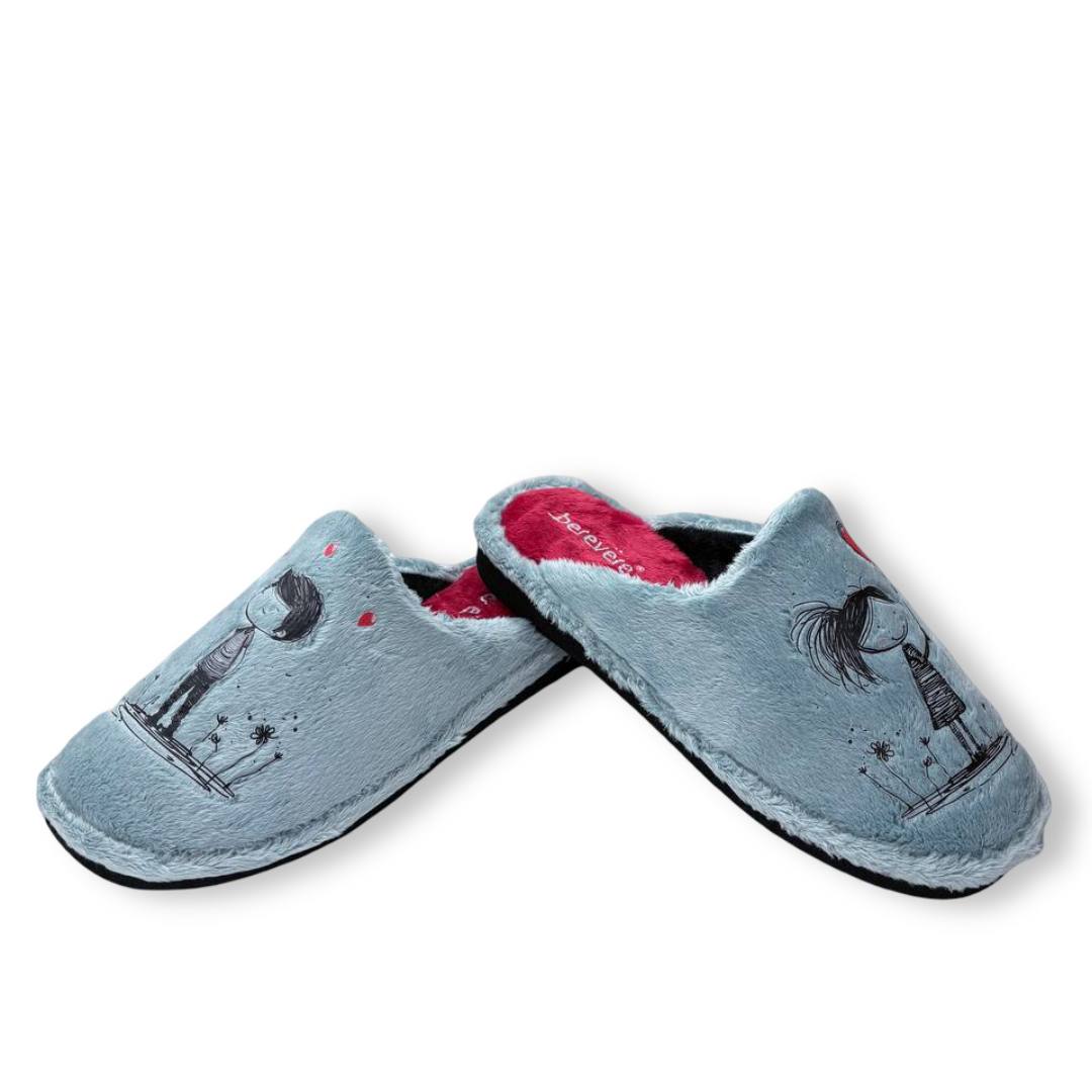 IMG 8439 - ZAPATILLAS DE CASA BEREVERE IN5508 | COLOR, COMODIDAD Y DISEÑO DIVERTIDO Berevere_S_IN5508_GRISCLARO