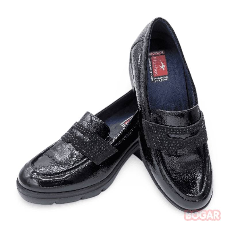 IMG 2367 - MUJER MOCASÍN FLUCHOS FUGAZ F2517 | MOCASÍN DE TACÓN CON SUELA TRACK fluchos-fugaz-f2517-negro-mocasin-mujer