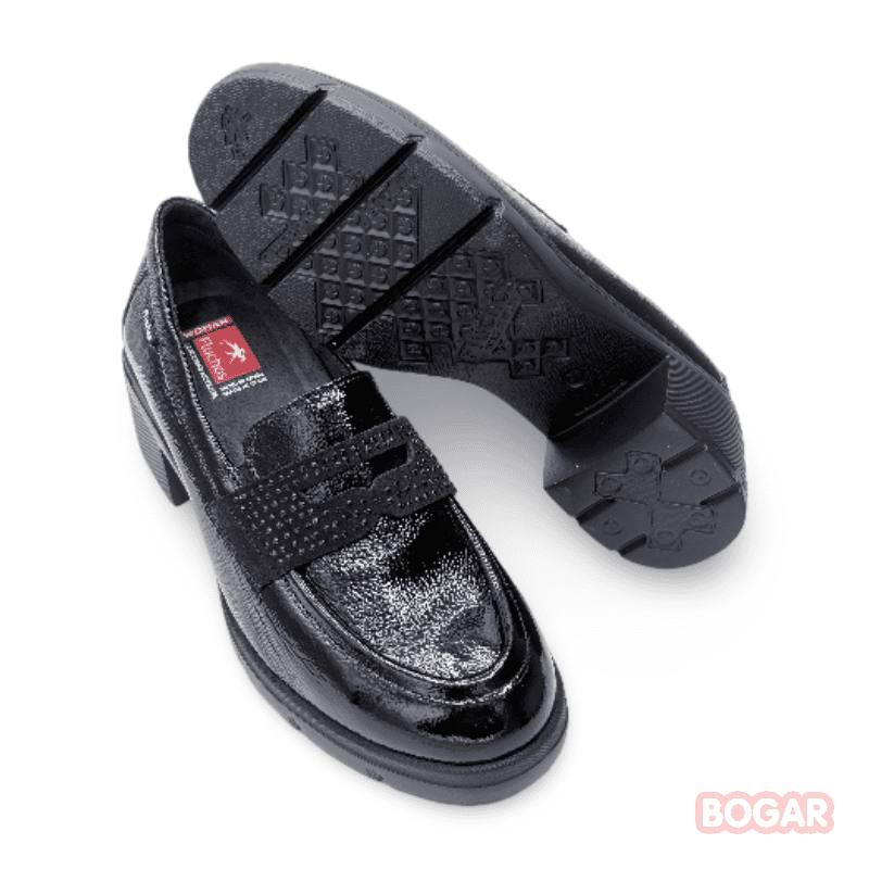 IMG 2389 - MUJER MOCASÍN FLUCHOS FUGAZ F2517 | MOCASÍN DE TACÓN CON SUELA TRACK fluchos-fugaz-f2517-negro-mocasin-mujer