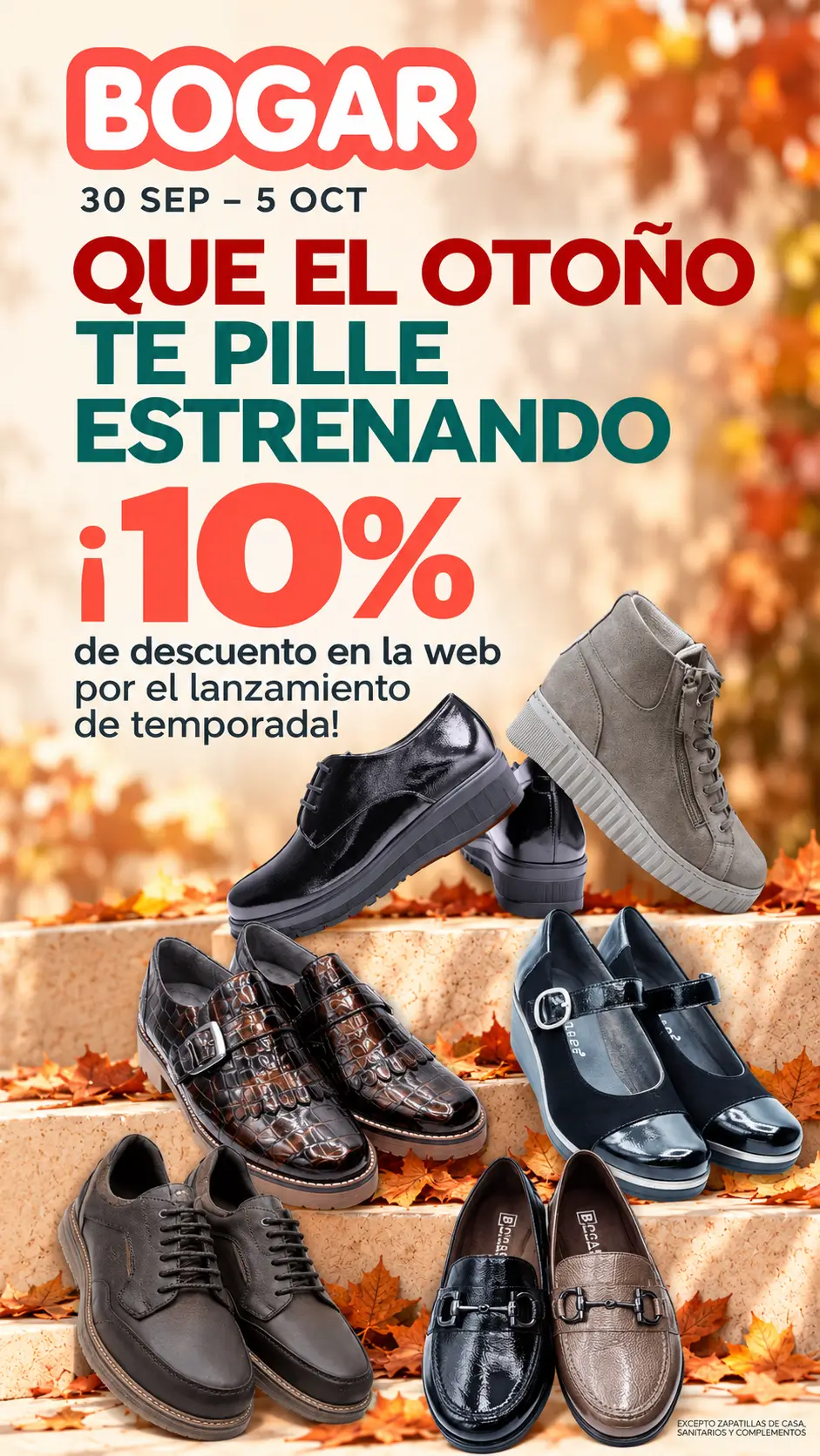10% de descuento en Zapaterías BOGAR del 30 de septiembre al 5 de octubre